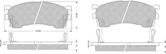 Procodis France PF1102 - Тормозные колодки, дисковые, комплект autodnr.net