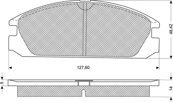 Spidan 0.081277 - Тормозные колодки, дисковые, комплект avtokuzovplus.com.ua