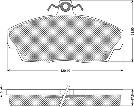 Brake Engineering PA1233 - Гальмівні колодки, дискові гальма autocars.com.ua