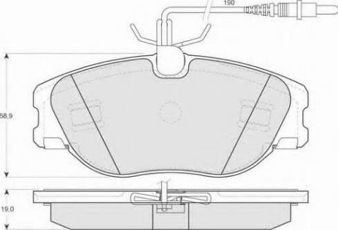 MEC-Diesel 577240 - Тормозные колодки, дисковые, комплект avtokuzovplus.com.ua