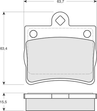 Procodis France PF1277 - Тормозные колодки, дисковые, комплект autodnr.net