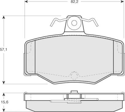 Procodis France PF1293 - Тормозные колодки, дисковые, комплект autodnr.net