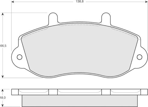 Woking PSA777300 - Гальмівні колодки, дискові гальма autocars.com.ua