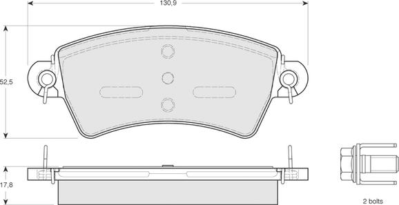 Procodis France PF1341 - Тормозные колодки, дисковые, комплект autodnr.net