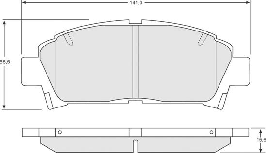 Procodis France PF1363 - Гальмівні колодки, дискові гальма autocars.com.ua