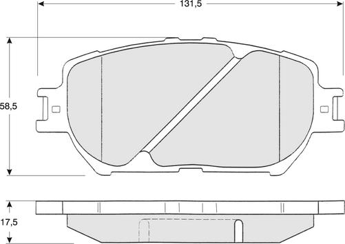 Procodis France PF1370 - Тормозные колодки, дисковые, комплект autodnr.net