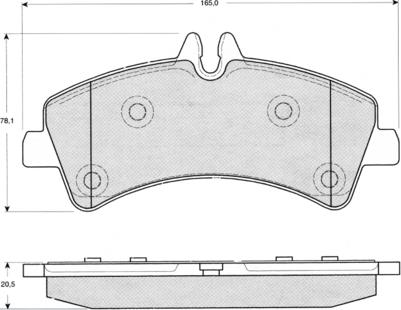 Procodis France PF1426 - Тормозные колодки, дисковые, комплект autodnr.net