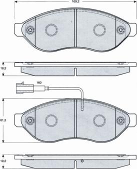 Procodis France PF1439 - Тормозные колодки, дисковые, комплект autodnr.net