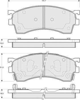 Procodis France PF1542 - Гальмівні колодки, дискові гальма autocars.com.ua