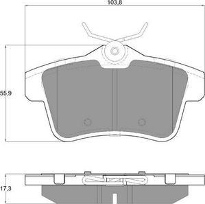 Procodis France PF1660 - Тормозные колодки, дисковые, комплект autodnr.net