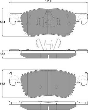 Procodis France PF1890 - Гальмівні колодки, дискові гальма autocars.com.ua