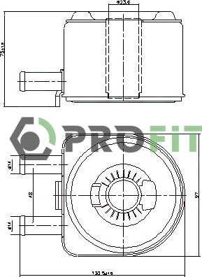 Profit 1745-0024 - Масляный радиатор, двигательное масло avtokuzovplus.com.ua