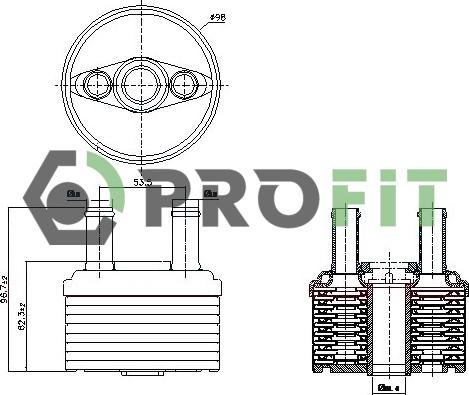 Profit 1745-0049 - Масляный радиатор, двигательное масло autodnr.net