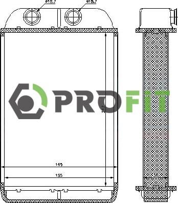 Profit 1760-0011 - Теплообменник, отопление салона avtokuzovplus.com.ua