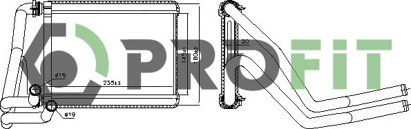 Profit 1760-0149 - Теплообменник, отопление салона avtokuzovplus.com.ua