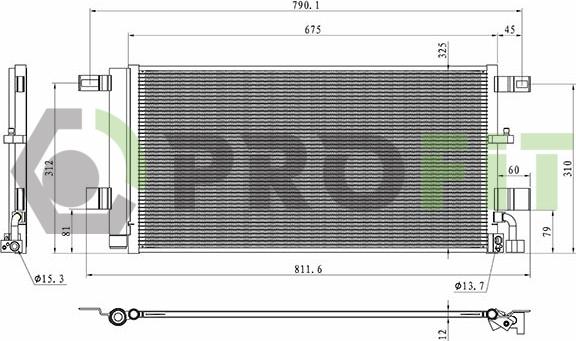 Profit 1770-0566 - Конденсатор, кондиціонер autocars.com.ua