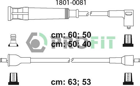 Profit 1801-0081 - Комплект проводов зажигания autodnr.net