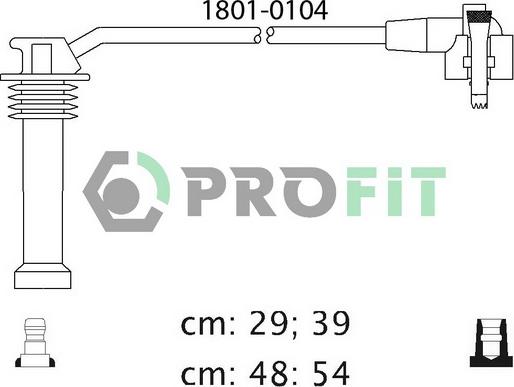 Profit 1801-0104 - Комплект проводов зажигания avtokuzovplus.com.ua