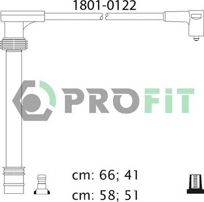 Profit 1801-0122 - Комплект проводів запалювання autocars.com.ua