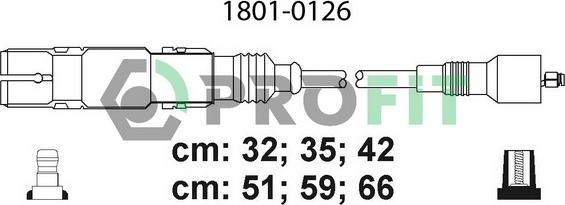 Profit 1801-0126 - Комплект проводов зажигания avtokuzovplus.com.ua