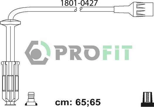 Profit 1801-0427 - Комплект проводов зажигания autodnr.net