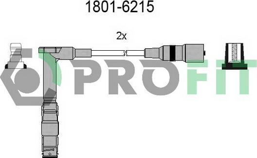 Profit 1801-6215 - Комплект проводов зажигания avtokuzovplus.com.ua