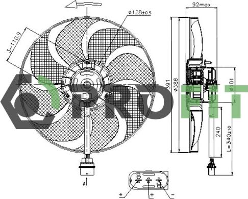 Profit 1850-0019 - Вентилятор, охлаждение двигателя avtokuzovplus.com.ua