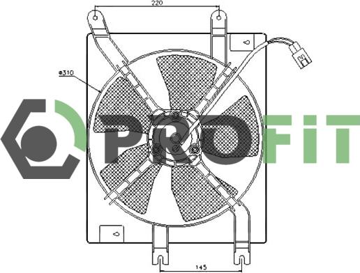Profit 1850-0030 - Вентилятор, охлаждение двигателя autodnr.net
