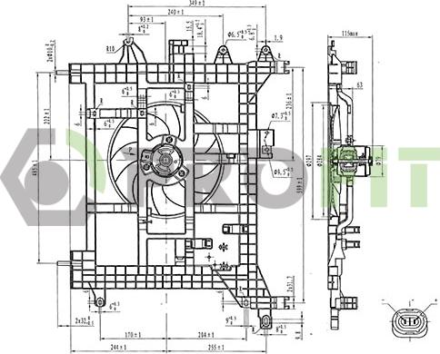 Profit 1850-0070 - Вентилятор, охолодження двигуна autocars.com.ua