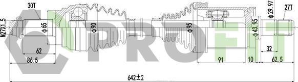 Profit 2710-1892 - Приводной вал avtokuzovplus.com.ua