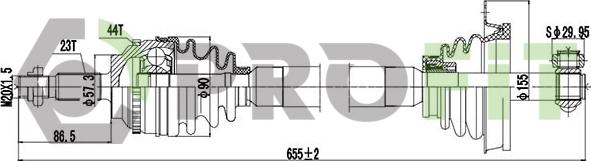 Profit 2730-0594 - Приводной вал autodnr.net