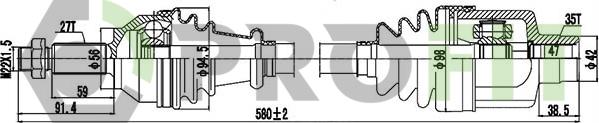 Profit 2730-0791 - Приводной вал autodnr.net