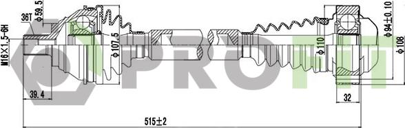 Profit 2730-0883 - Приводной вал autodnr.net