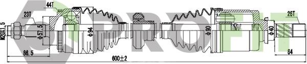 Profit 2730-1038 - Приводной вал autodnr.net