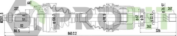 Profit 2730-1039 - Приводной вал autodnr.net