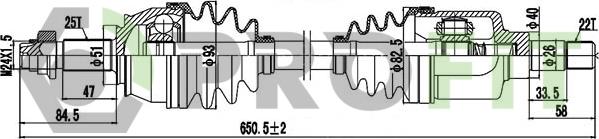 Profit 2730-1116 - Приводной вал avtokuzovplus.com.ua