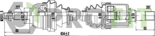 Profit 2730-1231 - Приводной вал avtokuzovplus.com.ua