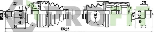 Profit 2730-1314 - Приводной вал autodnr.net