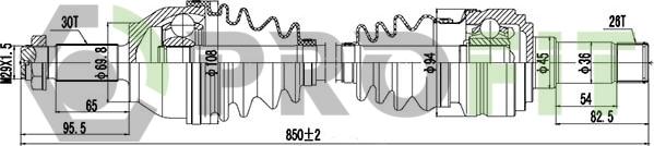 Profit 2730-3012 - Приводной вал avtokuzovplus.com.ua
