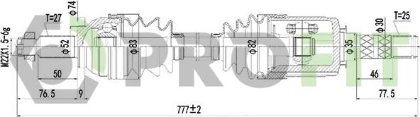 Profit 2730-3019 - Приводной вал autodnr.net