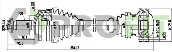Profit 2730-3042 - Приводний вал autocars.com.ua