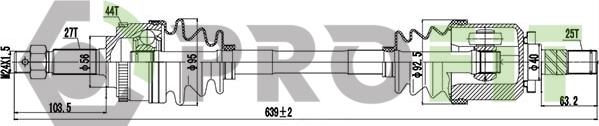 Profit 2730-3067 - Приводной вал avtokuzovplus.com.ua