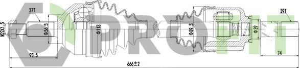 Profit 2730-3073 - Приводний вал autocars.com.ua