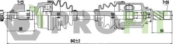Profit 2730-3075 - Приводний вал autocars.com.ua