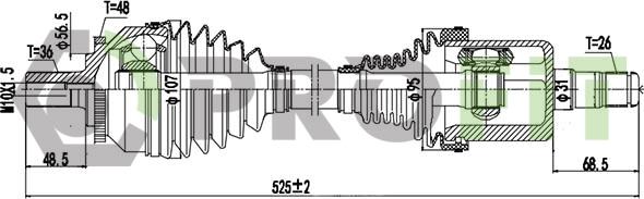 Profit 2730-3081 - Приводной вал avtokuzovplus.com.ua