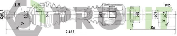 Profit 2730-3099 - Приводной вал autodnr.net