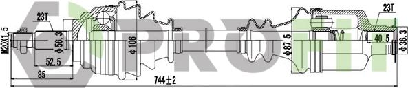 Profit 2730-3100 - Приводной вал autodnr.net