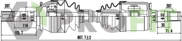 Profit 2730-3110 - Приводний вал autocars.com.ua