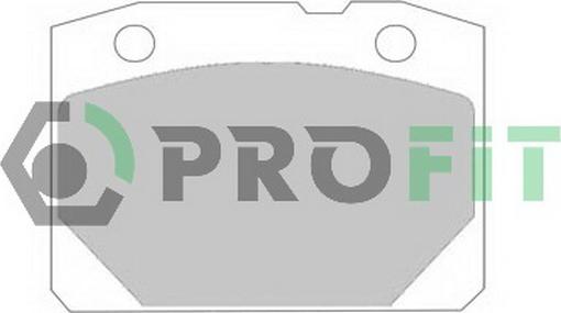 Profit 5000-0096 - Тормозные колодки, дисковые, комплект autodnr.net