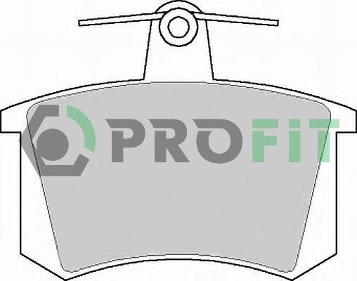 Profit 5000-0222 - Тормозные колодки, дисковые, комплект avtokuzovplus.com.ua